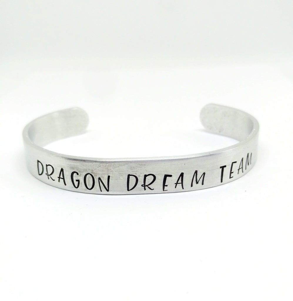 Custom Dragon Boat Racing Team Cuff Bracelet 3/8" by Bling Chicks - Bling Chicks Jewelry Accessories Gifts, Custom Dragon Boat Team Bracelet,  PERSONALIZED Custom Dragon boat bracelet 