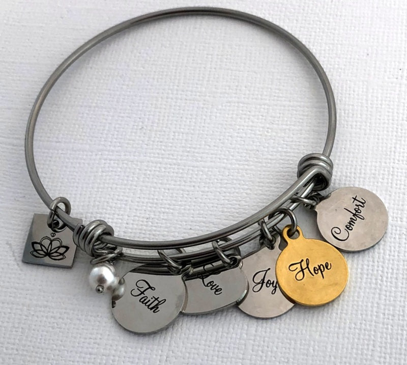 The Giving Doll STACK-ABLE CHARM BANGLE BRACELET BY BLING CHICKS - Bling Chicks Jewelry Accessories Gifts