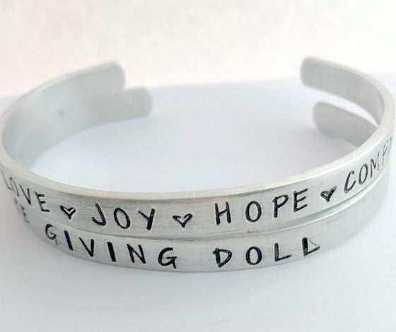 The Giving Doll - Stackable Cuff Bracelets - Set By Bling Chicks - Bling Chicks Jewelry Accessories Gifts