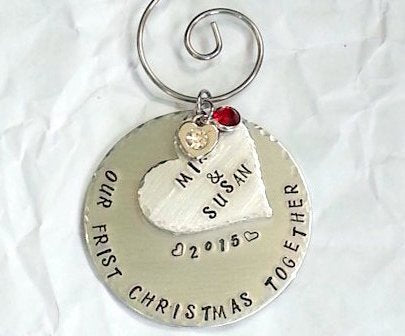 Couples First Christmas Together Ornament - Bling Chicks Jewelry Accessories Gifts