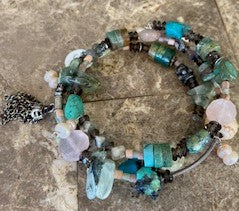 Turquoise Wrap Bracelet - Jewelry By C