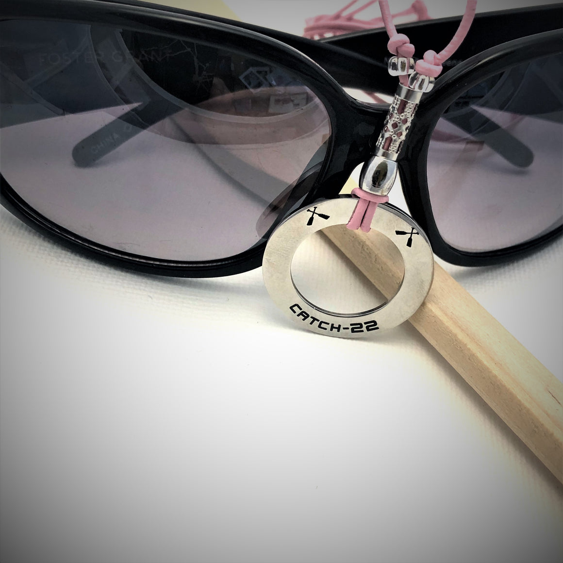 ARRIVING  SOON  - KC PINK Warriors  - AWARNESS Beaded Adjustable Sunglasses/Eyeglasses Holder