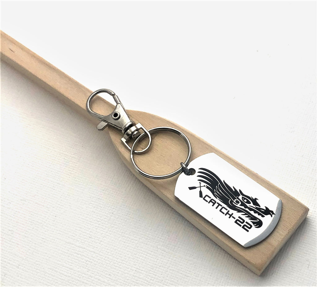  Partner with Bling Chicks for your Custom Paddle board jewelry, dragon accessories, paddle boat dog tag key ring, stainless steel dragon key ring, custom team name accessories for dragon boating racing teams