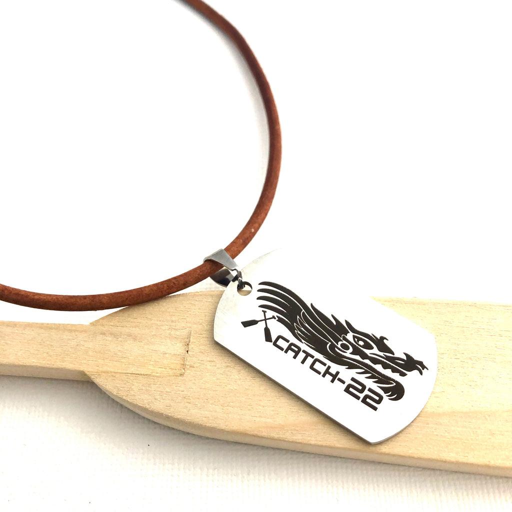 Catch-22 Dragon Boat Racing Team - Men's & Women's Unisex BROWN Leather Necklace Cord