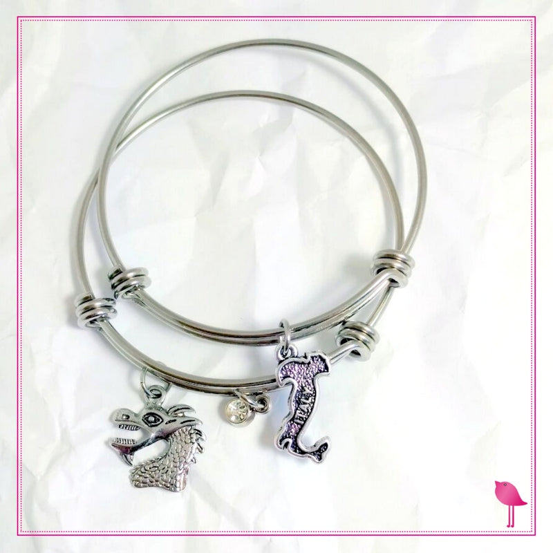 Dragon Boat Racing Team Bangle Bracelet Set by Bling Chicks D017 - Bling Chicks Jewelry Accessories Gifts