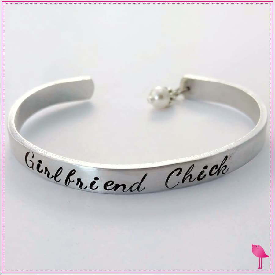 Girlfriend Chick Bling Chicks Cuff Bracelet - Bling Chicks Jewelry Accessories Gifts