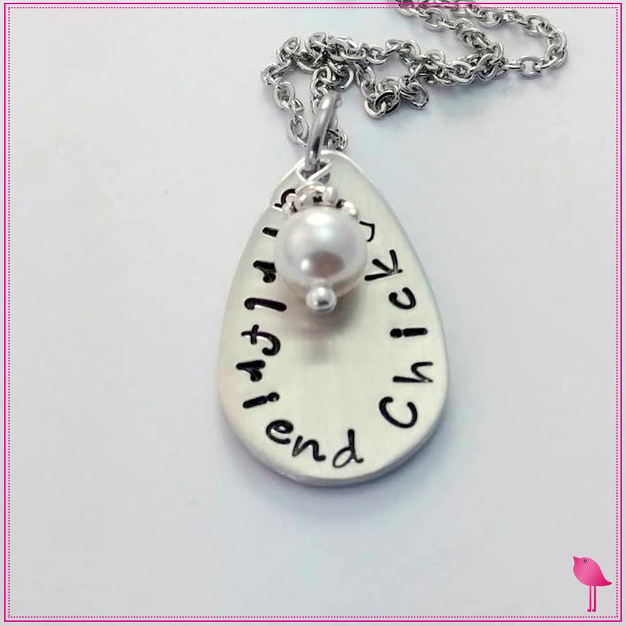 Girlfriend Chick Bling Chicks Necklace - Bling Chicks Jewelry Accessories Gifts