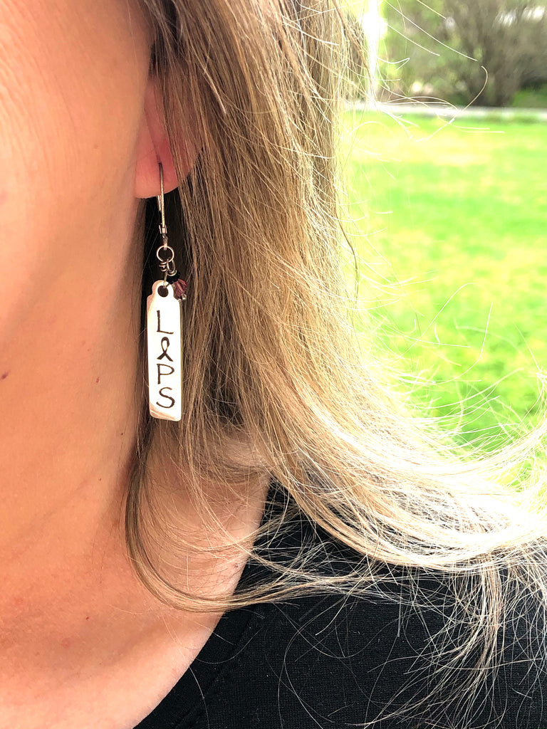 Linked in Pinks—LiPS Earrings with Swarovski Accent Crystals #3