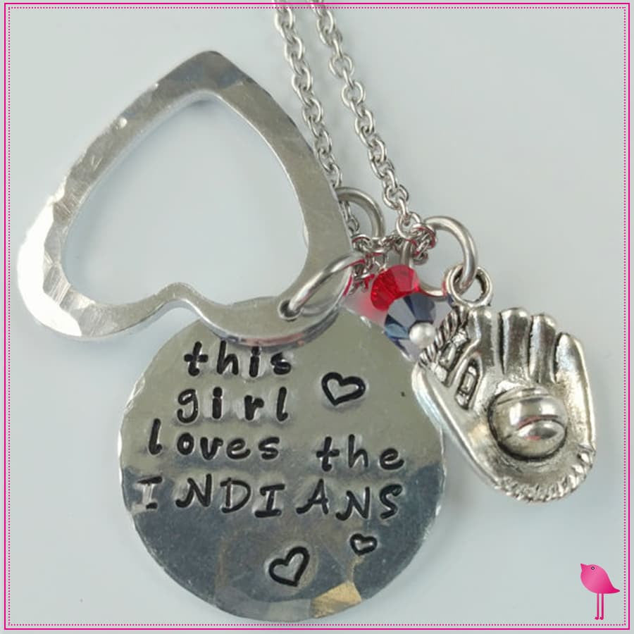 This Girl Loves Her Sports Team Bling Chicks Necklace - Bling Chicks Jewelry Accessories Gifts