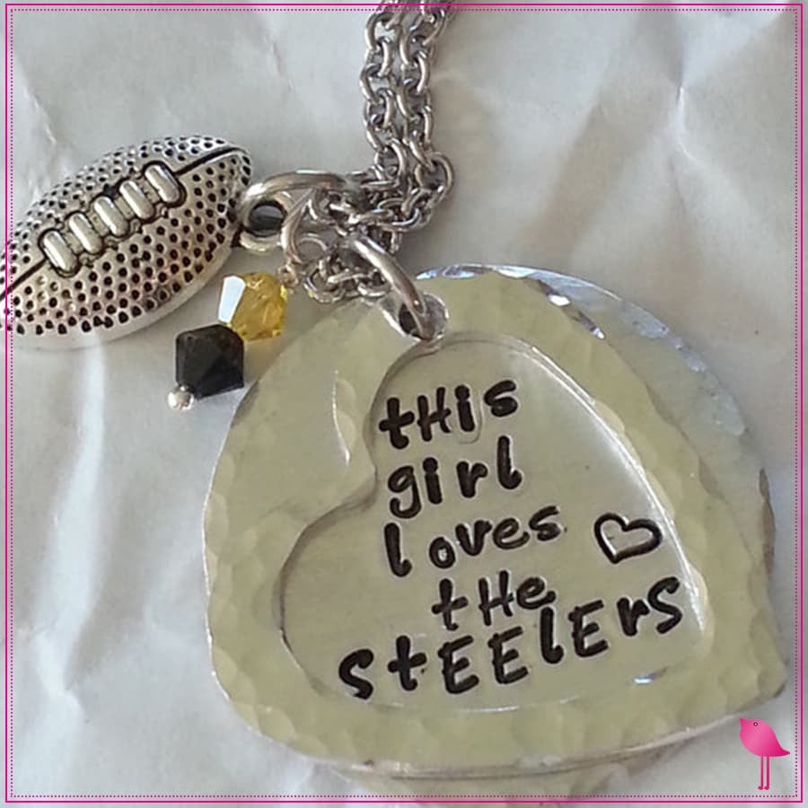 This Girl Loves Her Sports Team Bling Chicks Necklace - Bling Chicks Jewelry Accessories Gifts