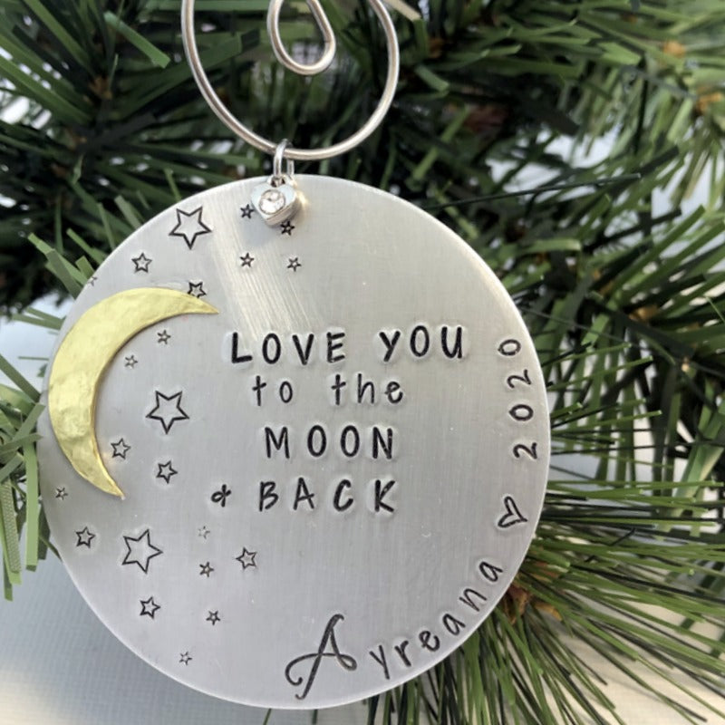 Love You To The Moon And Back Christmas Ornament