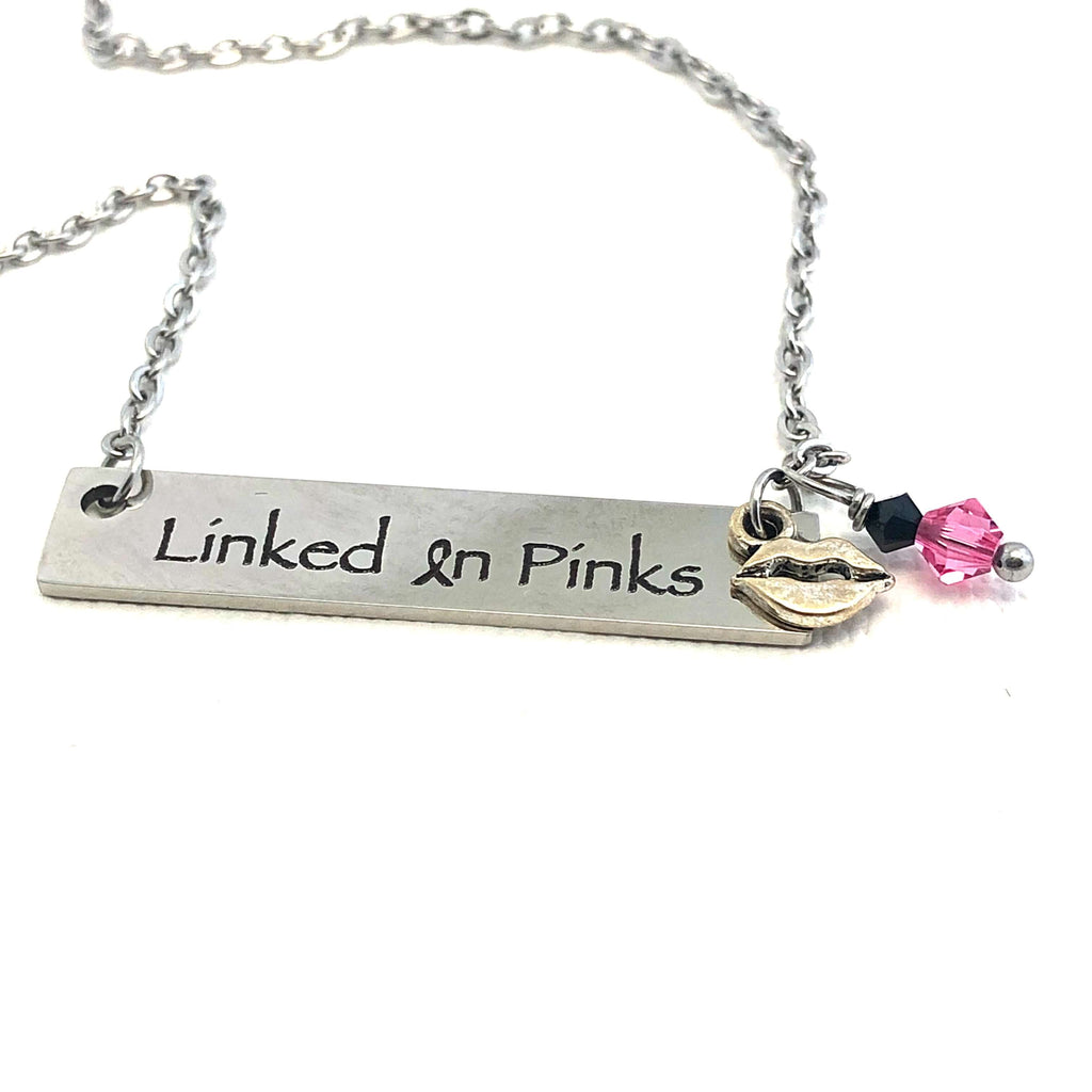 Linked in Pinks—Bar Necklace #3