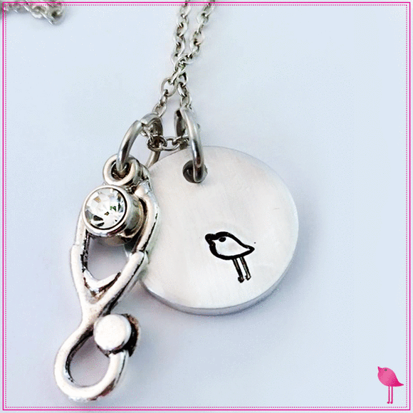 Nurse Appreciation Chick Bling Chicks Necklace with Card - Bling Chicks Jewelry Accessories Gifts