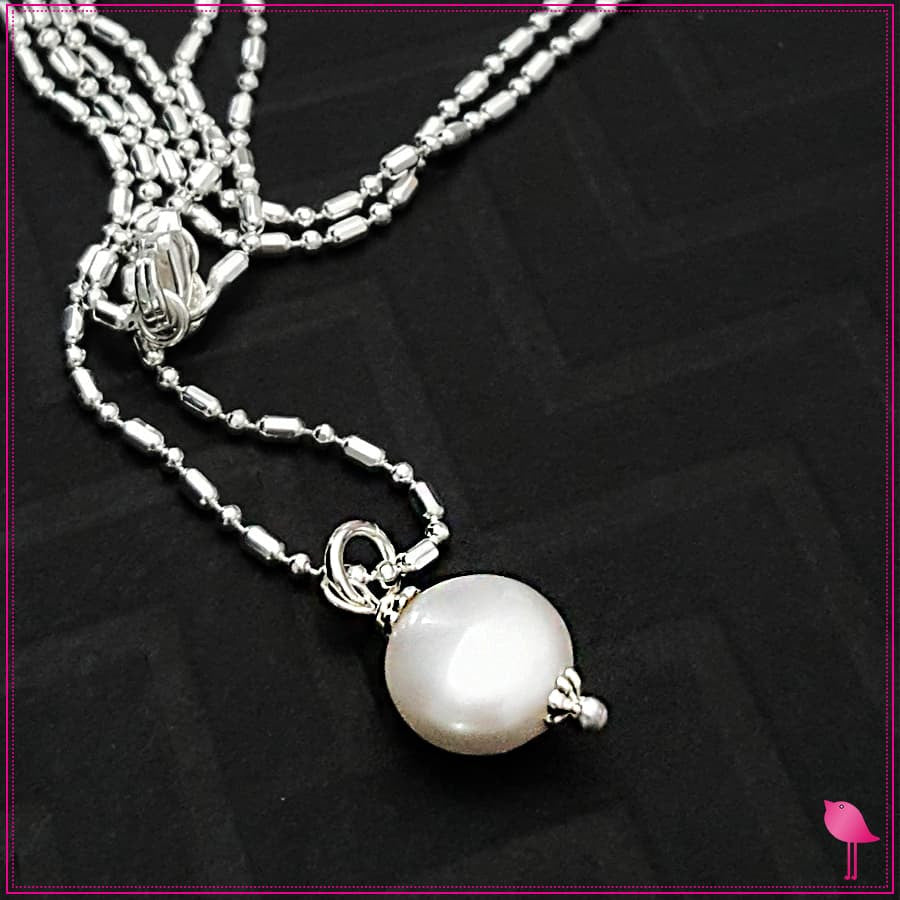 Simple Drop Pearl Bling Chicks Necklace - Bling Chicks Jewelry Accessories Gifts