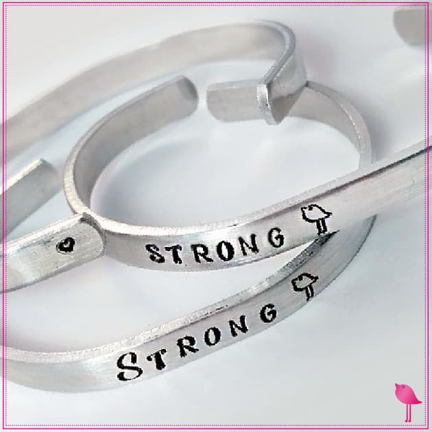STRONG Chick Bling Chicks Cuff Bracelet - Bling Chicks Jewelry Accessories Gifts