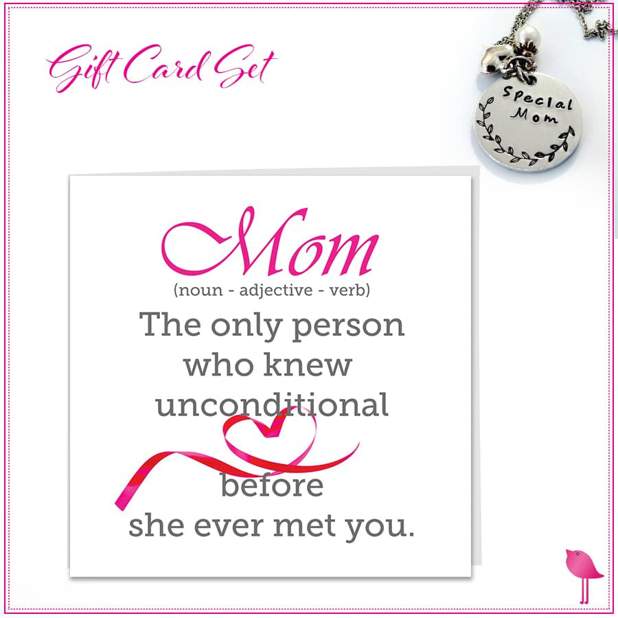 Special MOM Necklace Bling Chicks Gift Card Set - Bling Chicks Jewelry Accessories Gifts