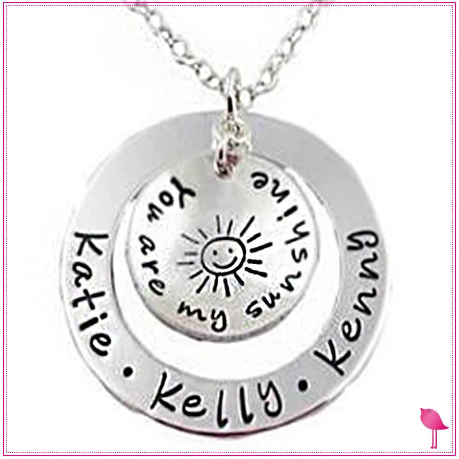 You Are My Sunshine Personalized Bling Chicks Necklace - Bling Chicks Jewelry Accessories Gifts