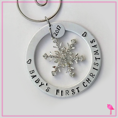 Baby's First Christmas Ornament from Bling Chicks - Bling Chicks Jewelry Accessories Gifts
