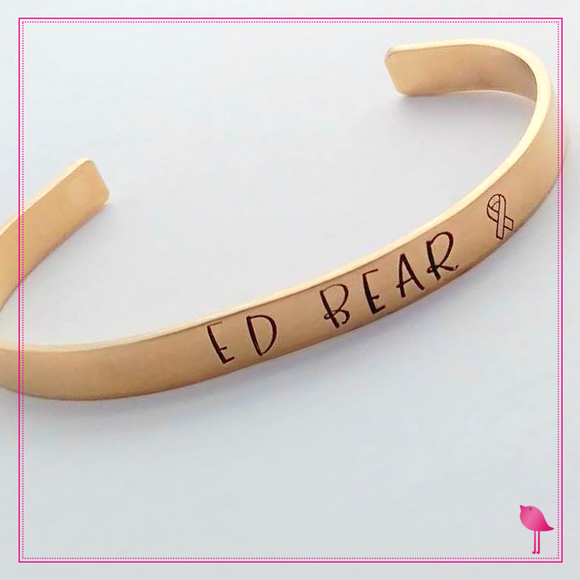Project Ed Bear Nu Gold Cuff Bracelet by Bling Chicks - Bling Chicks Jewelry Accessories Gifts