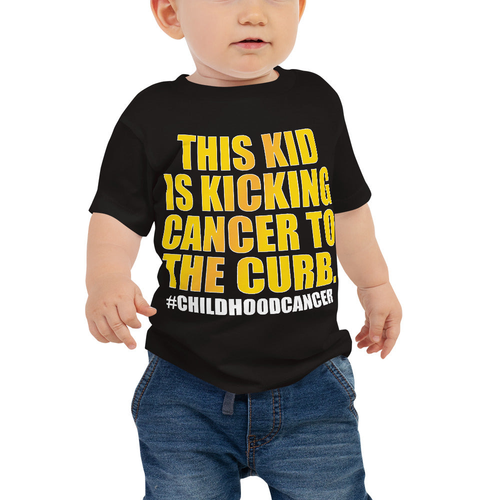 This Kid Is Kicking Cancer To The Curb - Baby Jersey Short Sleeve Tee