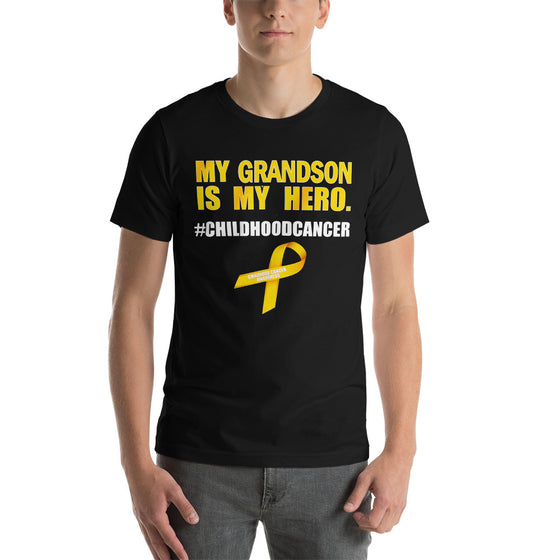 Short-Sleeve Unisex T-Shirt - My Grandson is My Hero Childhood Cancer