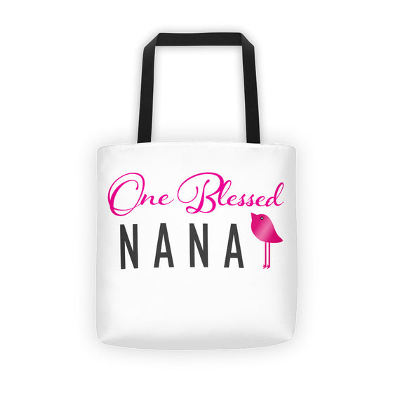 One Blessed Nana Tote bag by Bling Chicks - Bling Chicks Jewelry Accessories Gifts